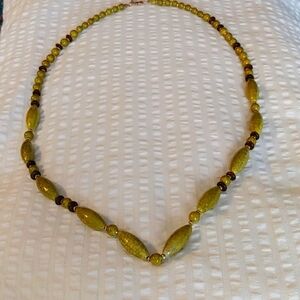 2/$30 Beautiful Avenue Boho Chartreuse Necklace